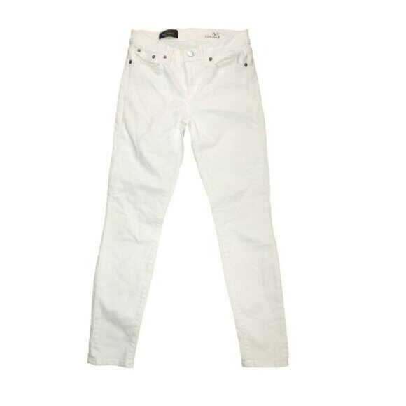 J. Crew Denim - J. Crew Womens White 8" Rise Toothpick Jeans size 25 Cottagecore‎ Versatile